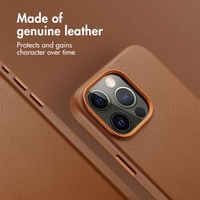 Accezz Leather Back Cover with MagSafe Apple iPhone 15 Pro Max - Sienna Brown