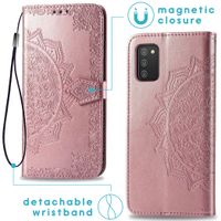 imoshion Mandala Bookcase Samsung Galaxy A02s - Rosé Goud