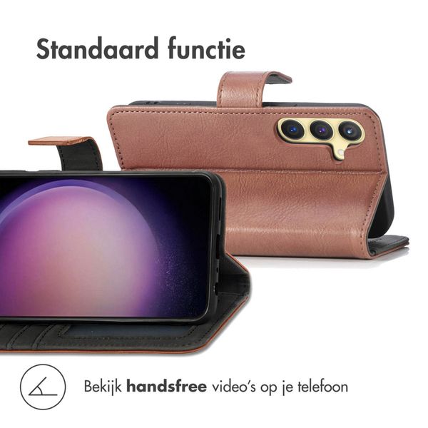 imoshion Luxe Bookcase Samsung Galaxy S24 Plus - Bruin