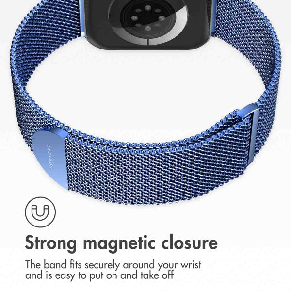imoshion Milanese magnetic band Apple Watch | 44/45/46/49 mm - Size M - Blue