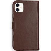 Selencia Echt Leren Bookcase iPhone 11 - Bruin