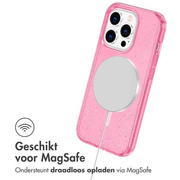imoshion Sparkle Backcover met MagSafe Apple iPhone 14 Pro Max - Glitter Roze