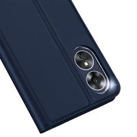 Dux Ducis Slim Softcase Bookcase Oppo A17 - Donkerblauw