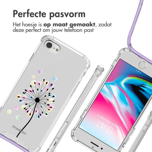 imoshion Design hoesje met koord Apple iPhone SE (2022 / 2020) / 8 / 7 - Sandstone Dandelion