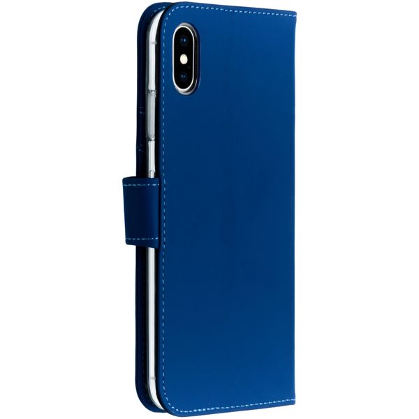 Accezz Wallet Softcase Bookcase Apple iPhone Xs Max - Blauw