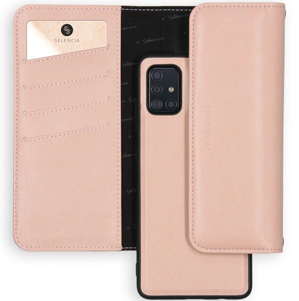 Selencia Eny Uitneembare Vegan Lederen Clutch Galaxy A51 - Roze