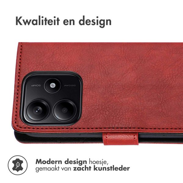 imoshion Luxe Bookcase Xiaomi Redmi Note 14 (5G) - Rood