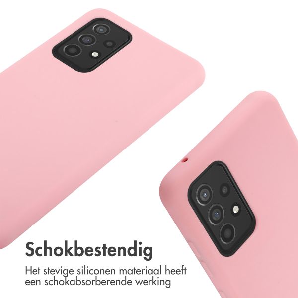 imoshion Siliconen hoesje met koord Samsung Galaxy A52(s) (5G/4G) - Roze