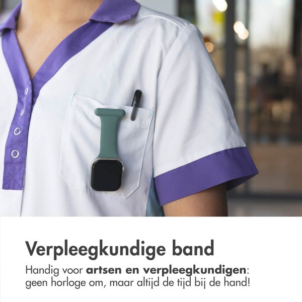 imoshion Verpleegkundige siliconenband Apple Watch Series 1 t/m 11 / SE / Ultra (44/45/46/49 mm) - Groen