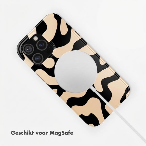 Selencia Vivid Backcover met MagSafe Apple iPhone 18 Pro Max / 17 Pro Max - Art Wave Black