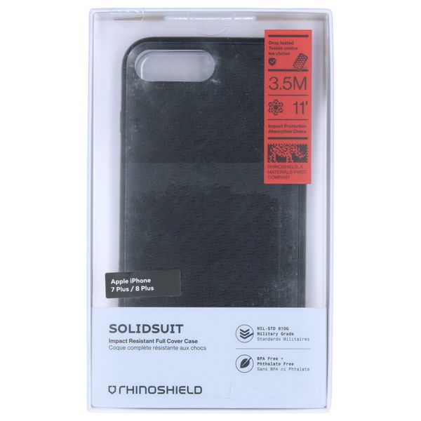 RhinoShield SolidSuit Backcover iPhone 8 Plus / 7 Plus - Carbon Fiber