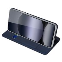 Dux Ducis Slim Softcase Bookcase Xiaomi Redmi Note 14 (4G) - Donkerblauw