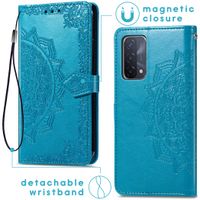 imoshion Mandala Bookcase Oppo A74 (5G) / A54 (5G) - Turquoise