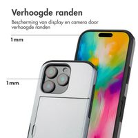 imoshion Backcover met pasjeshouder iPhone 16 Pro - Grijs