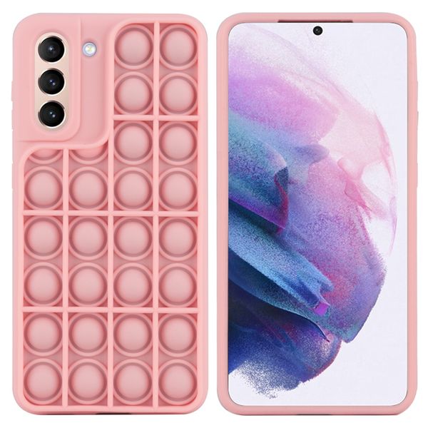 imoshion Pop It Fidget Toy - Pop It hoesje Samsung Galaxy S21 - Roze