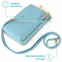 imoshion Vegan Lederen Telefoontasje Crossbody - Blauw