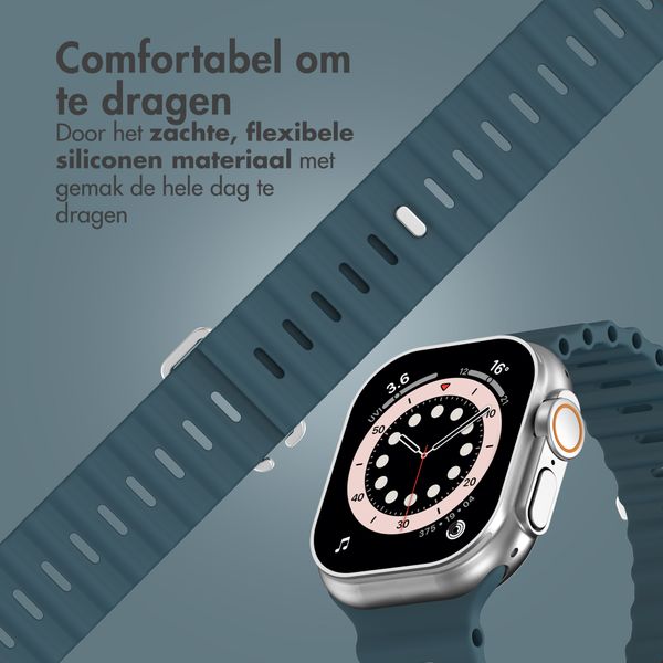 Accezz Ocean bandje Apple Watch Series 1 - 11 / SE / Ultra (44/45/46/49 mm) - Abyss Blue