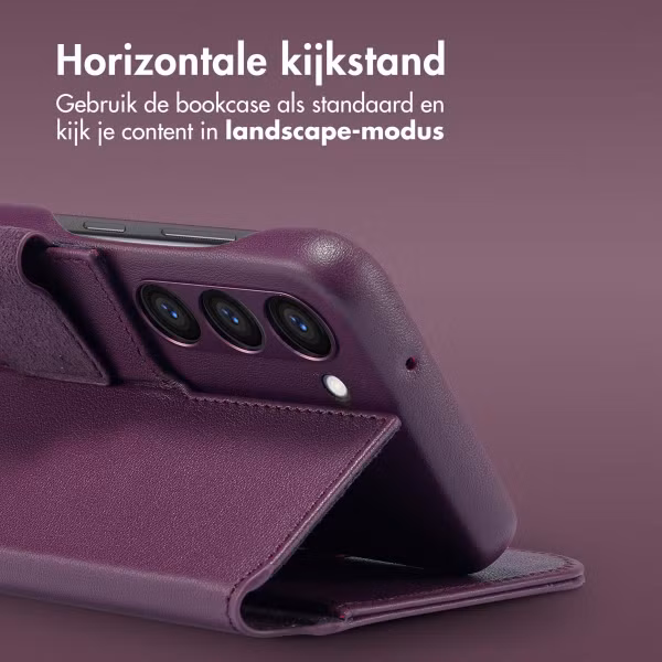 Accezz Leather Bookcase 2-in-1 met MagSafe Samsung Galaxy S23 - Heath Purple