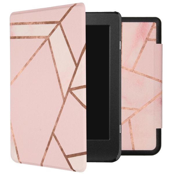 imoshion Design Slim Hard Case Sleepcover Kobo Nia - Pink Graphic