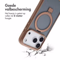 Accezz Ring Stand Backcover met MagSafe Apple iPhone 17 Pro - Bruin
