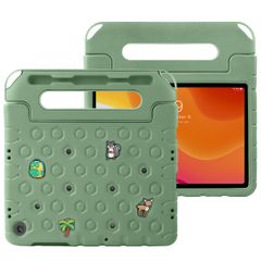 imoshion Kidsproof tablethoes met afneembare dolls Samsung Galaxy Tab A11 Plus / A9 Plus - Olive Green