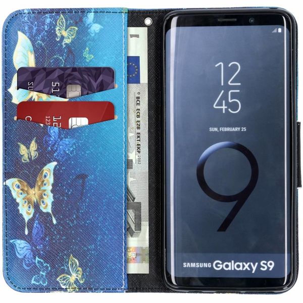 Design Softcase Bookcase Samsung Galaxy S9