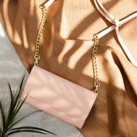 Selencia Eny Uitneembare Vegan Lederen Clutch iPhone Xr - Roze