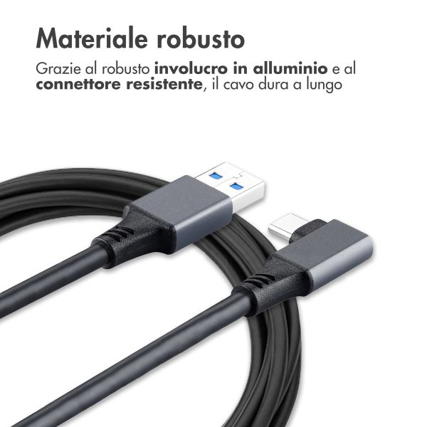 imoshion Oculus Quest 1 & 2 en Meta Quest 3 Link kabel - 5 meter - Zwart