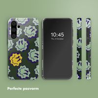 Selencia Vivid Backcover Samsung Galaxy A55 - Wavy Smiley Green
