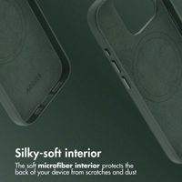 Accezz Leather Back Cover with MagSafe Apple iPhone 15 Pro - Cedar Green