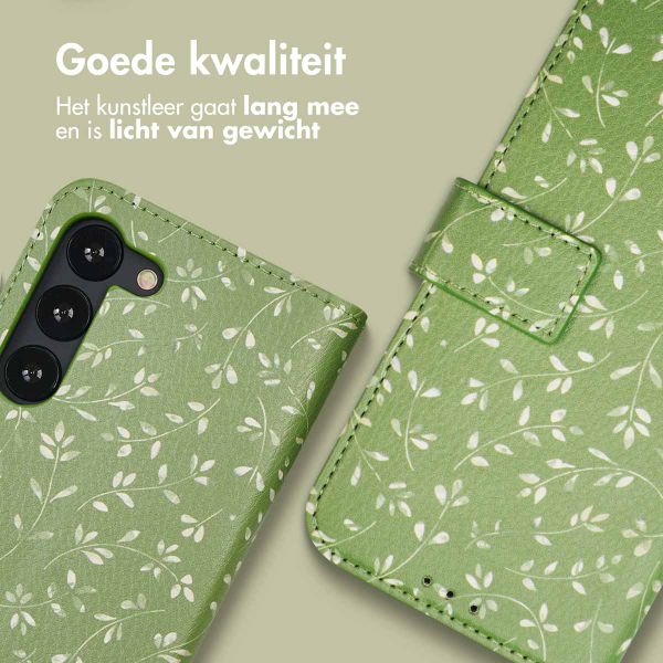 imoshion Design Bookcase Samsung Galaxy S23 - Green Flowers