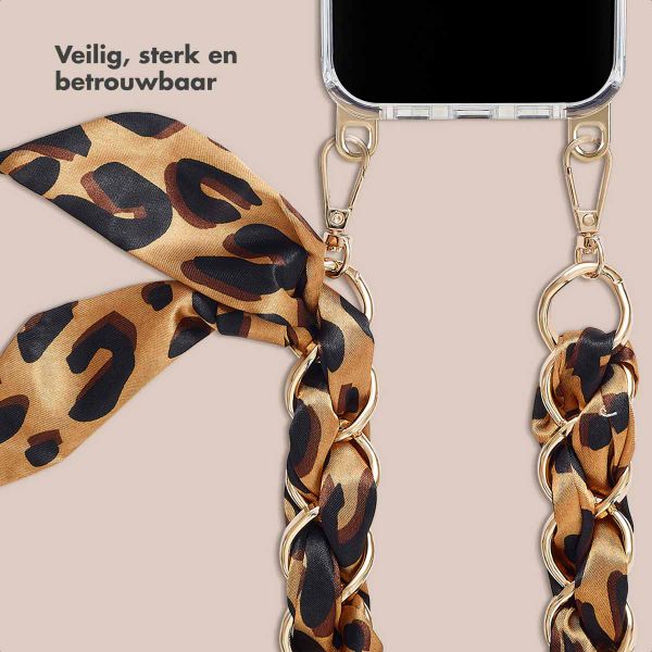 Selencia Luxe Polskoord met Sjaal - Bruin