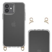 Selencia Backcover met afneembare haakjes Apple iPhone 12 (Pro) - Transparant