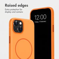 imoshion Colour Back Cover with Thin MagSafe Ring Apple iPhone 15 - Orange