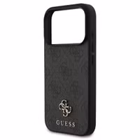 Guess 4G Metal Logo Backcover MagSafe Apple iPhone 17 Pro Max - Zwart