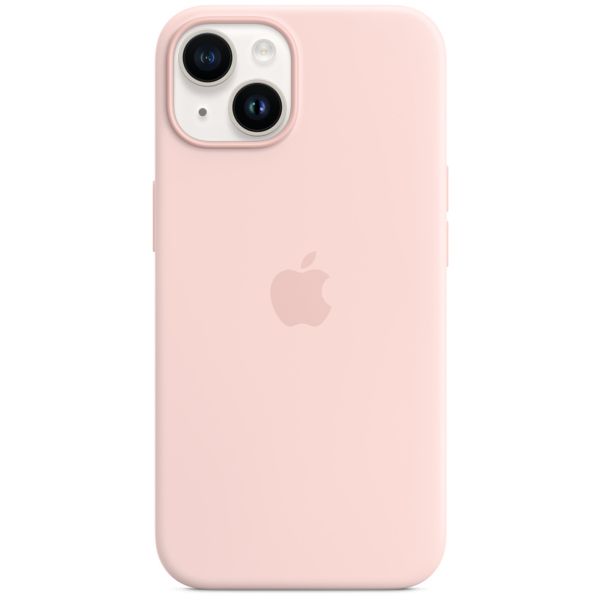 Apple Silicone Back Cover with MagSafe Apple iPhone 14 - Chalk Pink