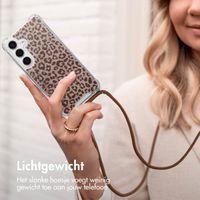 imoshion Design hoesje met koord Samsung Galaxy S25 - Leopard Mood