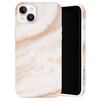 Selencia Aurora Fashion Backcover iPhone 14 Plus - Duurzaam hoesje - 100% gerecycled - Wit Marmer