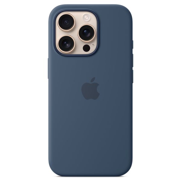Apple Silicone Backcover MagSafe Apple iPhone 16 Pro - Denim