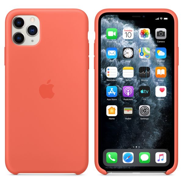 Apple Silicone Backcover Apple iPhone 11 Pro Max - Clementine Orange
