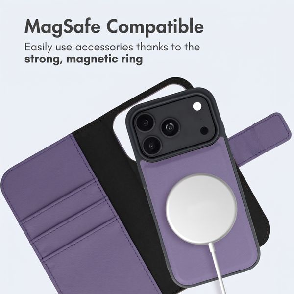 imoshion Detachable 2-in-1 Luxury Bookcase Apple iPhone 18 Pro / 17 Pro - Lilac