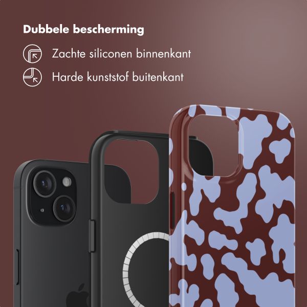 Selencia Vivid Backcover met MagSafe Apple iPhone 15 - Moo'd Lavender Glow