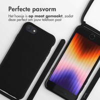 imoshion Siliconen hoesje met koord Apple iPhone SE (2022 / 2020) / 8 / 7 - Zwart