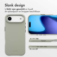 Accezz MagSafe Leather Backcover Apple iPhone Air - Light Grey