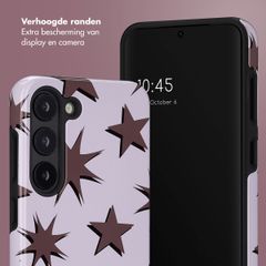 Selencia Vivid Backcover Samsung Galaxy S23 - Stars Plum Lilac