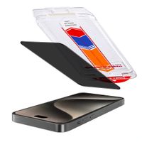Accezz Privacy Tempered Glass Screen Protector + Applicator Apple iPhone 15 Pro