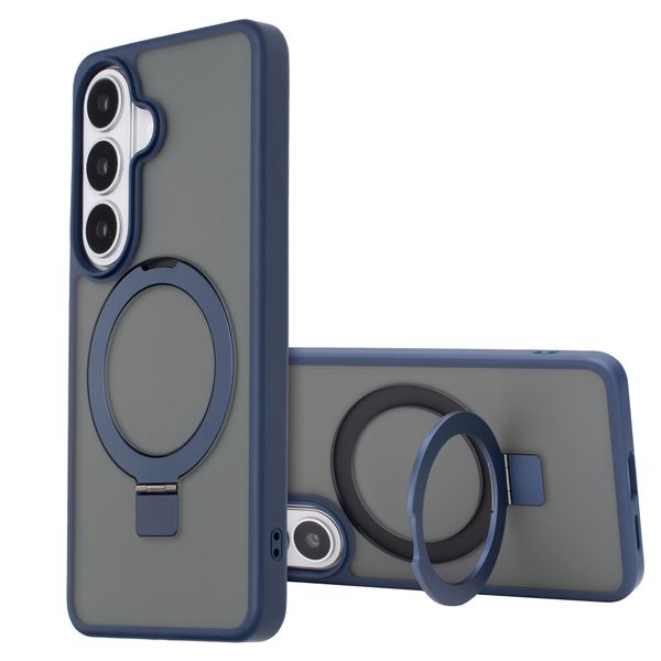 Accezz Ring Stand Backcover met MagSafe Samsung Galaxy S26 - Blauw
