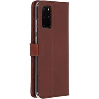 Valenta Leather Bookcase Samsung Galaxy S20 Plus - Bruin