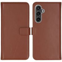 Selencia Echt Leren Bookcase Samsung Galaxy S23 FE - Lichtbruin