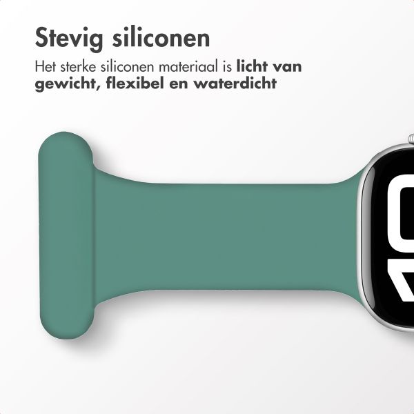imoshion Verpleegkundige siliconenband Apple Watch Series 1 t/m 11 / SE / Ultra (44/45/46/49 mm) - Groen